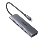 UGREEN 4 ports USB-C vers 4xUSB 3.0 A - 0.15m - Gris — miniature 1