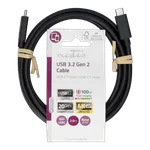 Nedis Câble USB-C 3.2 mâle/mâle - 100W - 2m - Noir — miniature 1