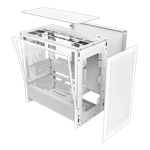 NZXT H3 Flow Blanc - MT/Sans Alim/mATX — miniature 2