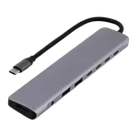 T'nB iClick Hub USB-C - 8 ports - Gris — miniature 1