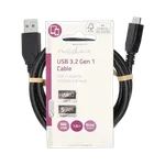 Nedis Câble USB-A vers USB Micro-B mâle/mâle - 1m - Noir — miniature 1