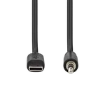 Nedis Câble USB-C vers Jack 3.5mm mâle/mâle - 1m - Noir — miniature 2