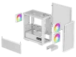 Deepcool CH360 DIGITAL Blanc - GT/Sans Alim/Micro-ATX — miniature 12