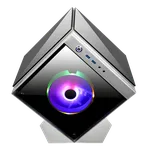 Azza Cube mini 805G silver - mT/Sans Alim/ITX-Seconde Vie — miniature 3