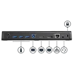 StarTech 4K Laptop Docking Station DP HDMI USB 3 — miniature 4