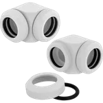 Corsair Fittings 90° Hydro X XF Hardline - 14mm Blanc (x2) — miniature 4