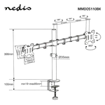 Nedis Support écran à pincer - 2 écrans 15- 32" — miniature 6