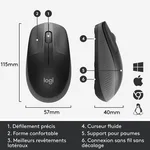 Logitech M190 - Sans-Fil - Gris Charbon — miniature 8