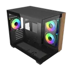 Cooler Master Elite 481 Wood Noir - mT/Sans Alim/mATX — miniature 3