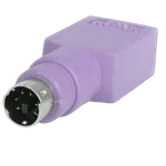 StarTech Adaptateur Clavier USB vers PS/2 - USB A Femelle - PS/2 Mâle Violet — miniature 2