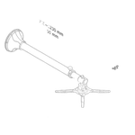 NewStar Proj.Wall Mount Short Throw Max 11kg Sil — miniature 4