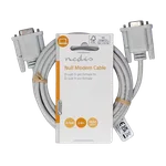 Nedis Câble D-Sub 9 femelle/femelle - 3m - Blanc — miniature 1