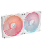 Corsair LX140-R RGB PWM (2x140mm) - Blanc — miniature 1