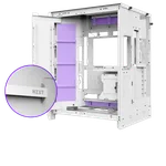 NZXT H9 Flow RGB Blanc - MT/Sans Alim/E-ATX — miniature 13