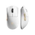 MCHOSE K7 Ultra Lightweight - Sans-Fil - Blanc / Or — miniature 2