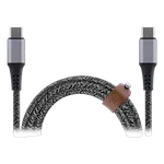T'nB Câble USB-C vers USB-C - 1,5m nylon RPET - Noir — miniature 3