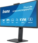 Iiyama Prolite XCB3492WQSNPH-B1 - 34" CURVE UWQHD 100Hz Webcam USB-C Dock KVM LAN, miniature 3