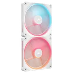 Corsair LX140-R RGB PWM (2x140mm) - Blanc — miniature 4