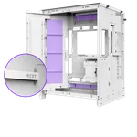 NZXT H9 Flow RGB+ Blanc - MT/Sans Alim/E-ATX — miniature 12