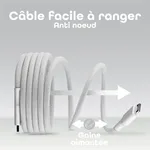 T'nB Câble USB-C vers USB-C - 1,5m - Blanc — miniature 3