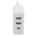 Chargeur mural 3 ports - 2xUSB-A - USB-C - Blanc — miniature 6