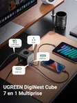 UGREEN Station de charge cube 7 ports - 65W - Noir/Gris — miniature 2