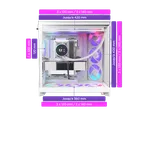 NZXT H9 Flow RGB+ Blanc - MT/Sans Alim/E-ATX — miniature 7