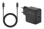 Bluestork Chargeur GaN 65W - USB-C + Câble USB-C 1.8m - Noir — miniature 1