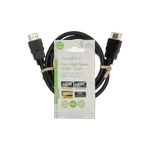 Nedis Câble HDMI HighSpeed mâle/mâle - 1m - Noir — miniature 1