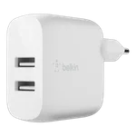Belkin Dual USB-A Wall Charger 12W X2 White — miniature 1