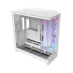 NZXT H9 Flow RGB Blanc - MT/Sans Alim/E-ATX — miniature 2