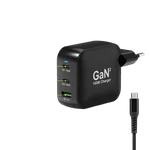 Port Chargeur mural 100W GaN 3 ports + Câble USB-C - 2m — miniature 5