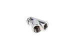 Alphacool Connecteur en Y 45° Argent - G1/4 — miniature 1