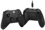 Microsoft Manette Xbox + Cable USB-C - Carbon Black — miniature 4