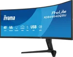 Iiyama ProLite XCB4994DQSU-B1 - 49" CURVE DQHD 120hz VA USB-C HUB HP Adapt Sync — miniature 3