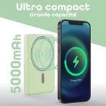 T'nB Powerbank USB-C - 5000 mAh - 20W - Vert — miniature 3