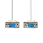 Nedis Câble D-Sub 9 femelle/femelle - 3m - Blanc — miniature 2