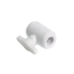 Alphacool Vanne à Bille 2 Voies pour Embouts 1/4" - Blanc — miniature 1