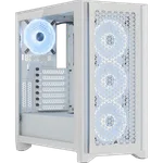 Corsair iCUE 4000D Airflow RGB TG Blanc - MT/Sans Alim/ATX — miniature 1