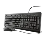 Trust TKM-250 - Clavier/Souris/Noir/Filaire — miniature 1