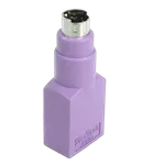 StarTech Adaptateur Clavier USB vers PS/2 - USB A Femelle - PS/2 Mâle Violet — miniature 1