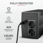 Trust PAXXON 800VA / 480W - 2 prises — miniature 4