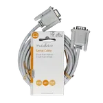 Nedis Câble D-Sub 9 mâle/femelle - 2m - Blanc — miniature 1