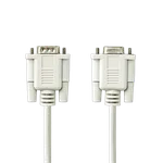 Nedis Câble D-Sub 9 mâle/femelle - 2m - Blanc — miniature 3