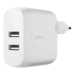 Belkin Dual USB-A Wall Charger w/1M PVC A-C 24W — miniature 2