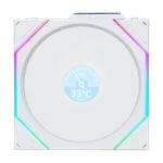 Lian-Li UNI FAN TL Sans fil LCD ARGB PWM + Contrôleur Reverse Blade - Pack 3x120mm - Blanc — miniature 1
