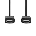 Nedis Câble USB-C 3.2 mâle/mâle - 240W - 1m - Noir — miniature 1