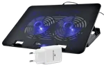 Bluestork Support ventilé 17" + Chargeur USB-C GaN 20W — miniature 1