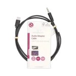 Nedis Câble USB-C vers Jack 3.5mm mâle/mâle - 1m - Noir — miniature 1