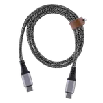 T'nB Câble USB-C vers USB-C - 1,5m nylon RPET - Noir — miniature 1